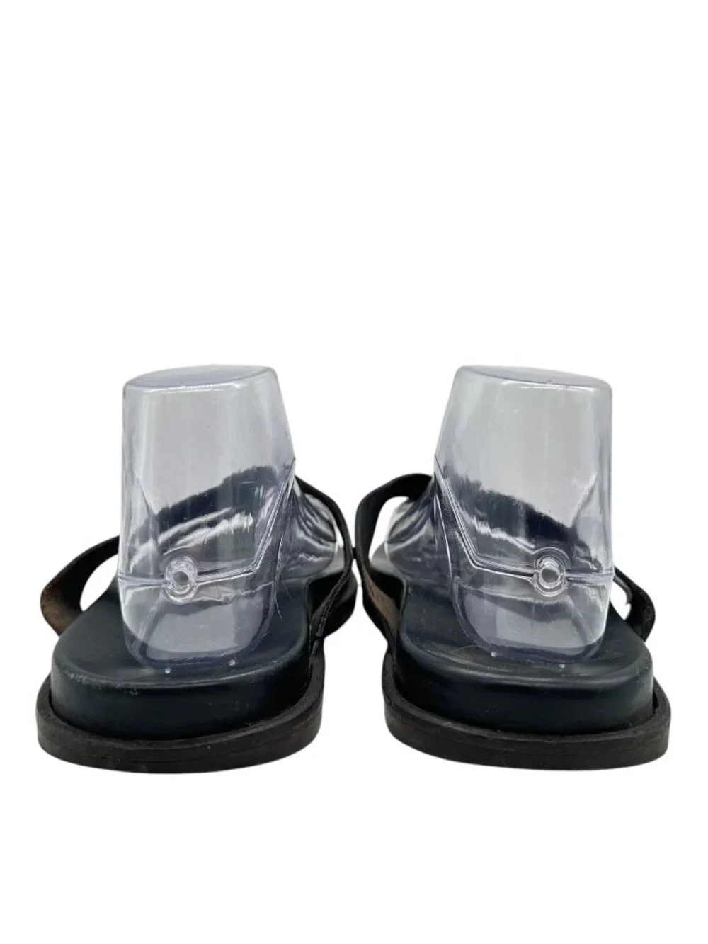 Bruno Magli Italian Black Leather Essino Thong Sandal 11 Flip Flop Made In Italy